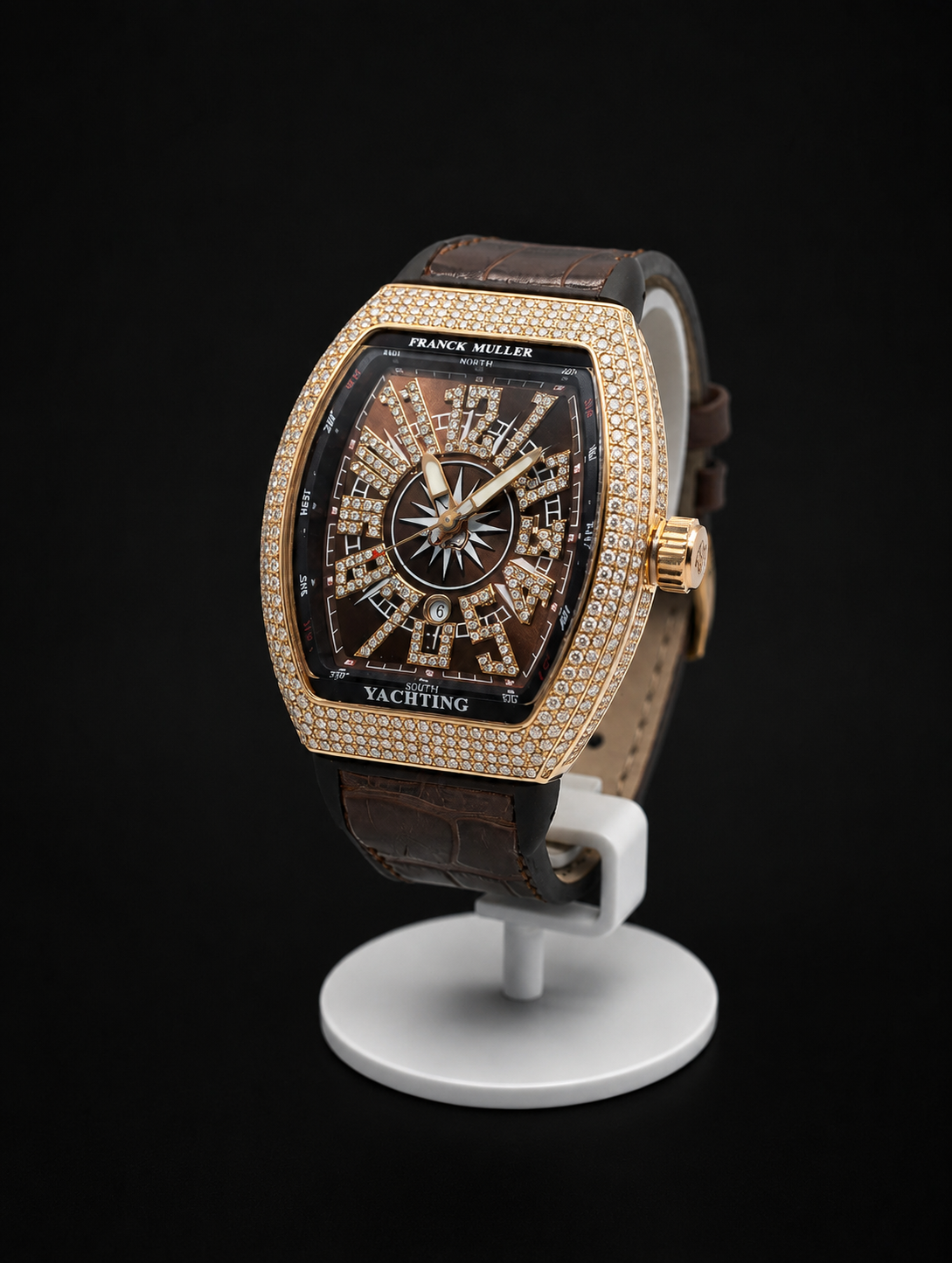 Franck Muller Diamond Studded Yachting Luxury Watch