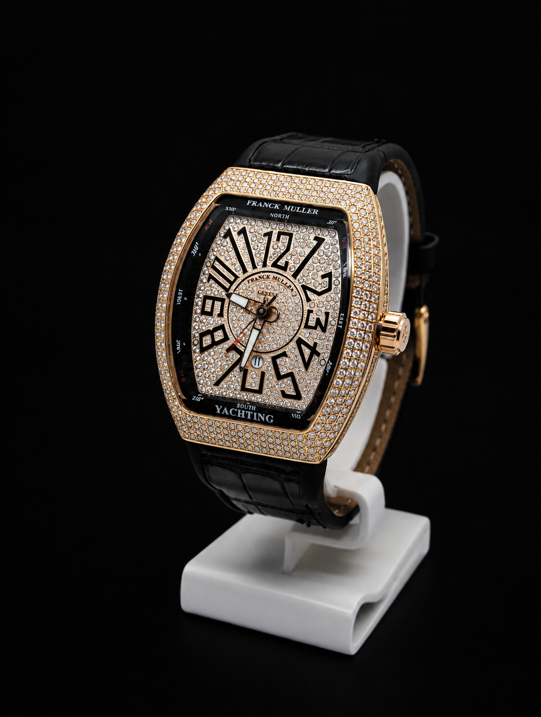 Franck Muller Diamond Studded Yachting Luxury Watch